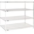 Global Equipment Nexel    Chrome Wire Shelving Add-On - 72"W x 36"D x 54"H A36725C